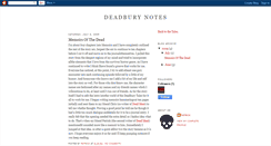 Desktop Screenshot of deadburynotes.blogspot.com