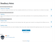 Tablet Screenshot of deadburynotes.blogspot.com