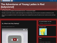 Tablet Screenshot of ladysinred.blogspot.com