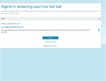 Tablet Screenshot of algerietv-sport.blogspot.com