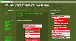 Desktop Screenshot of nekretninevelikaplana.blogspot.com