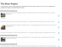 Tablet Screenshot of dinerproject.blogspot.com