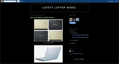 Desktop Screenshot of latestlaptopmodel.blogspot.com
