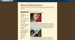 Desktop Screenshot of makingadifferencerescue.blogspot.com