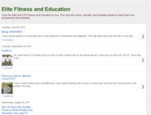 Tablet Screenshot of elitefitnessandeducation.blogspot.com