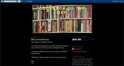 Desktop Screenshot of cookbookoftheday.blogspot.com