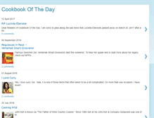 Tablet Screenshot of cookbookoftheday.blogspot.com