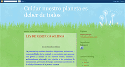 Desktop Screenshot of cuidarnuestroplanetaesdeberdetodos.blogspot.com