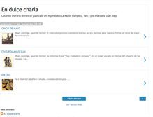 Tablet Screenshot of endulcecharla.blogspot.com