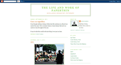 Desktop Screenshot of paperthinben.blogspot.com