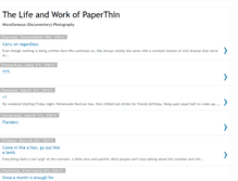 Tablet Screenshot of paperthinben.blogspot.com