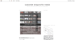 Desktop Screenshot of cadaverexquisitovideo.blogspot.com