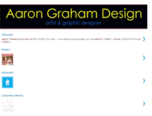 Tablet Screenshot of aarongrahamdesign.blogspot.com