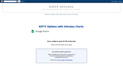 Desktop Screenshot of niftybrowser-niftyoptions.blogspot.com