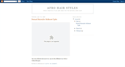 Desktop Screenshot of afrohairstyle.blogspot.com