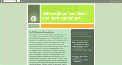 Desktop Screenshot of deforestationslashandburn.blogspot.com