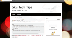 Desktop Screenshot of gktechtips.blogspot.com