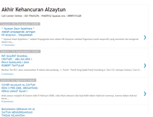 Tablet Screenshot of akhir-kehancuran-alzaytun.blogspot.com