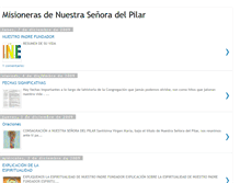 Tablet Screenshot of misionerasdelpilar.blogspot.com