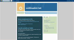 Desktop Screenshot of continuation-bet.blogspot.com