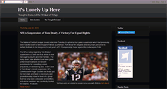 Desktop Screenshot of itslonelyuphere.blogspot.com