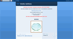 Desktop Screenshot of biodisc-wellness2u.blogspot.com