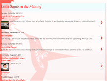 Tablet Screenshot of littlesaintsinthemaking.blogspot.com