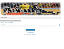 Tablet Screenshot of canal-futbol-maniacos.blogspot.com