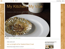 Tablet Screenshot of mykitchenmyvice.blogspot.com