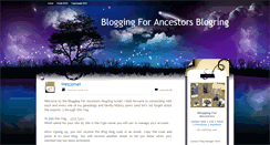 Desktop Screenshot of bloggingforancestorsblogring.blogspot.com