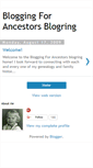 Mobile Screenshot of bloggingforancestorsblogring.blogspot.com