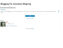 Tablet Screenshot of bloggingforancestorsblogring.blogspot.com