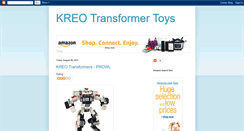 Desktop Screenshot of kreotransformertoys.blogspot.com