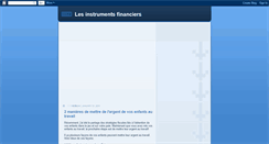 Desktop Screenshot of les-instruments-financiers.blogspot.com