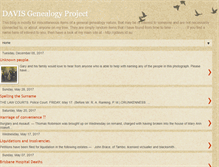 Tablet Screenshot of davisgenealogyproject.blogspot.com