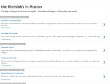Tablet Screenshot of kleinlohsinmission.blogspot.com
