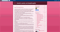 Desktop Screenshot of ameliaspoetryanddeepthoughts.blogspot.com