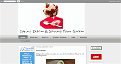 Desktop Screenshot of eatingcleansavingyourgreen.blogspot.com