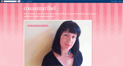 Desktop Screenshot of cosasmaribel.blogspot.com