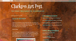 Desktop Screenshot of clarksonartpost.blogspot.com