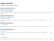 Tablet Screenshot of ingyendomain.blogspot.com