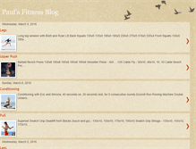 Tablet Screenshot of paulsfitnessblog.blogspot.com