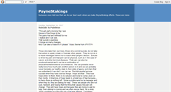 Desktop Screenshot of paynestakings.blogspot.com