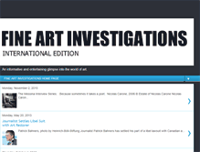 Tablet Screenshot of fineartinvestigations.blogspot.com