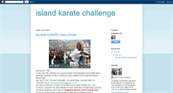 Desktop Screenshot of islandkaratechallenge.blogspot.com