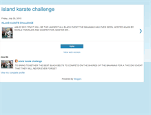 Tablet Screenshot of islandkaratechallenge.blogspot.com