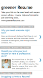 Mobile Screenshot of greenerresume.blogspot.com