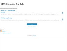 Tablet Screenshot of 1969corvetteforsale.blogspot.com