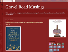 Tablet Screenshot of gravelroadmusings.blogspot.com