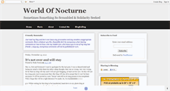 Desktop Screenshot of nocturneofmine.blogspot.com